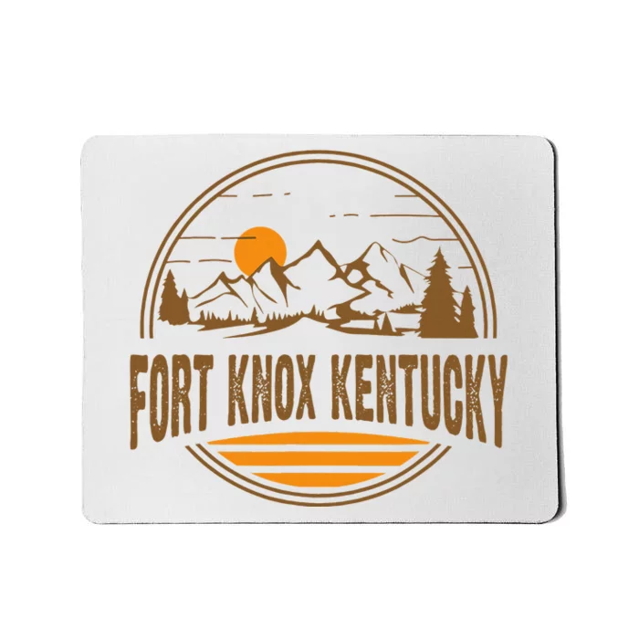 Vintage Fort Knox Kentucky Mountain Hiking Souvenir Mousepad