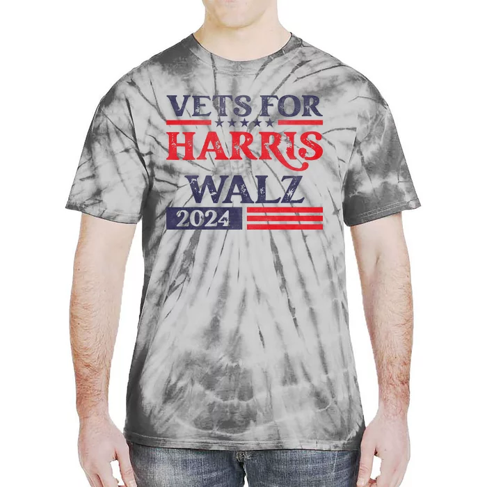 Vets For Kamala Harris Tim Walz Veterans For Harris Tie-Dye T-Shirt