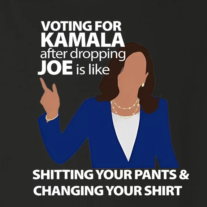 Voting For Kamala After Dropping Joe Is Like Shitting Toddler Long Sleeve Shirt