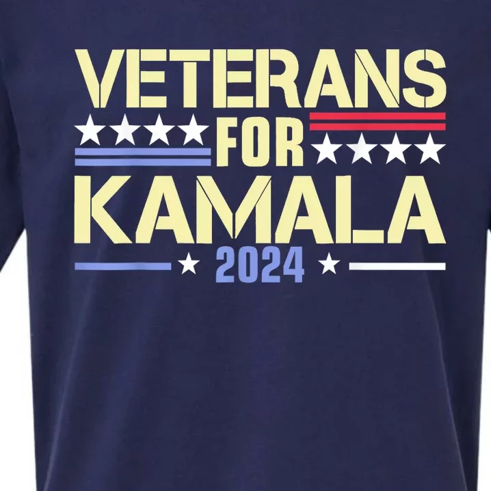 Veterans For Kamala Harris Supporter American Flag Gift Sueded Cloud Jersey T-Shirt