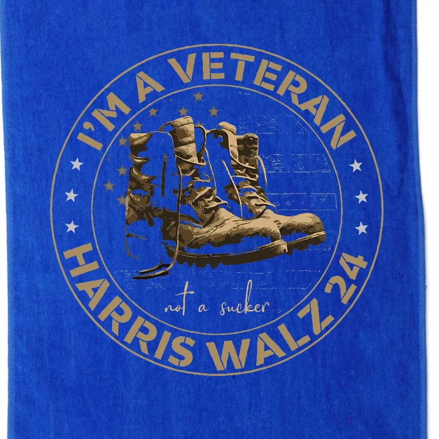 Veterans For Kamala Harris Tim Walz 2024 Platinum Collection Golf Towel