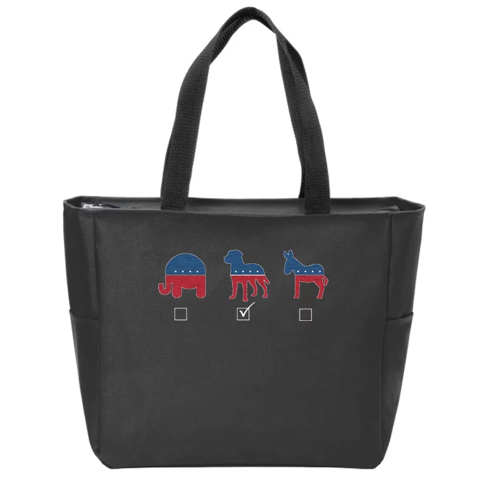 Vote for Labrador Retriever Dog Zip Tote Bag