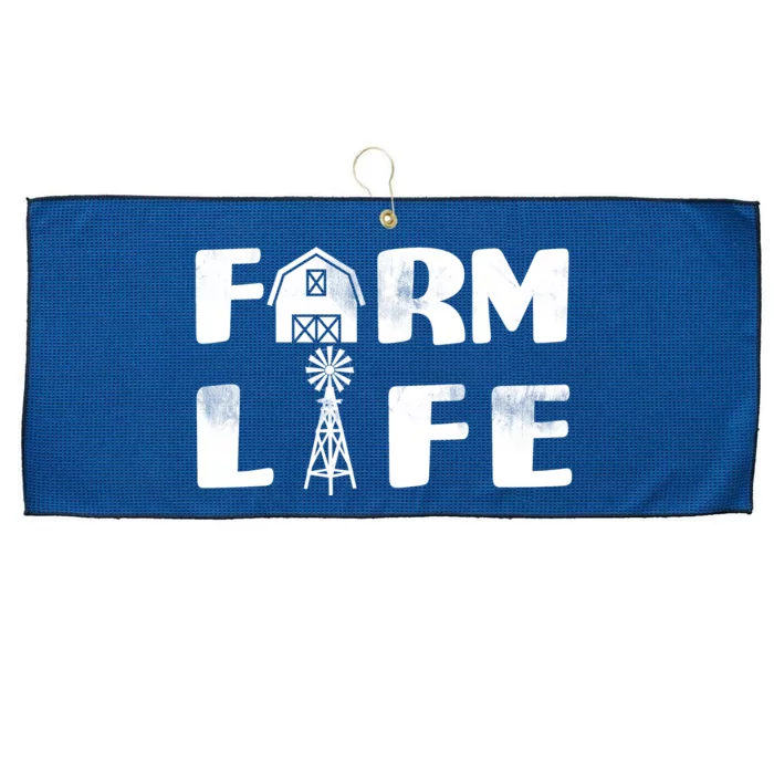 Vintage Farm Life, Man I Love Farming Large Microfiber Waffle Golf Towel