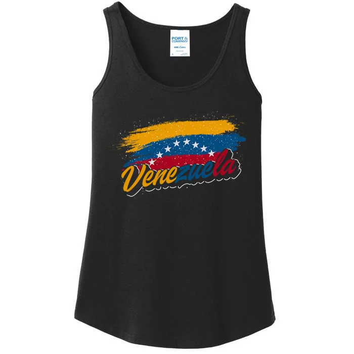 Venezuela Flag Latin America Proud Venezuelan Gift Venezuela Ladies Essential Tank