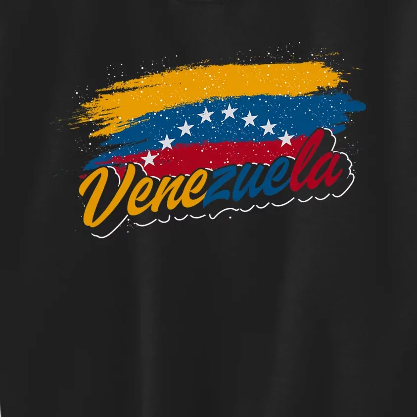 Venezuela Flag Latin America Proud Venezuelan Gift Venezuela Kids Sweatshirt