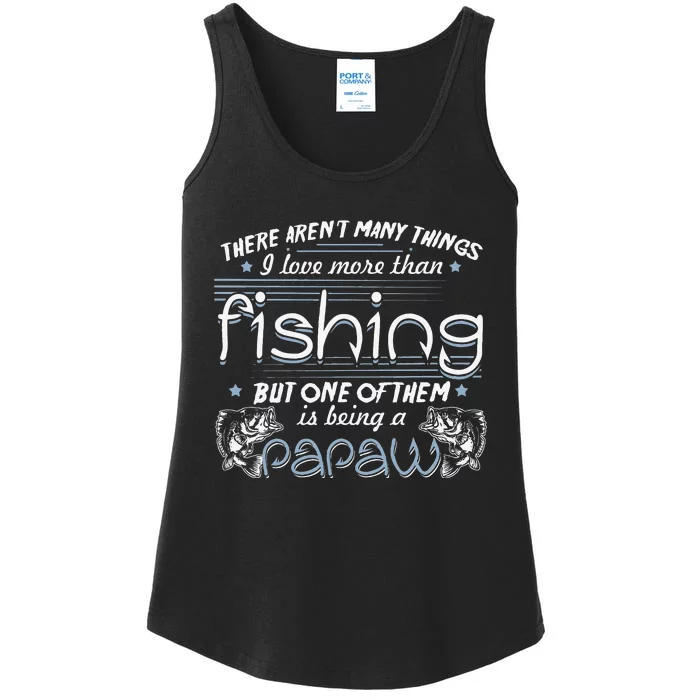 Vintage Fishing Love Fish Being Papaw Birthday Gifts Ladies Essential Tank