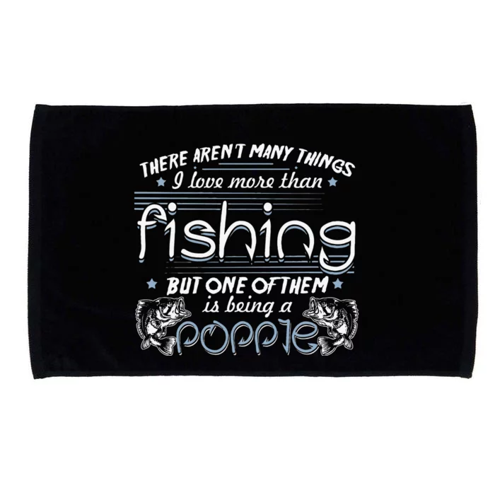 Vintage Fishing Love Fish Being Poppie Birthday Gifts Microfiber Hand Towel