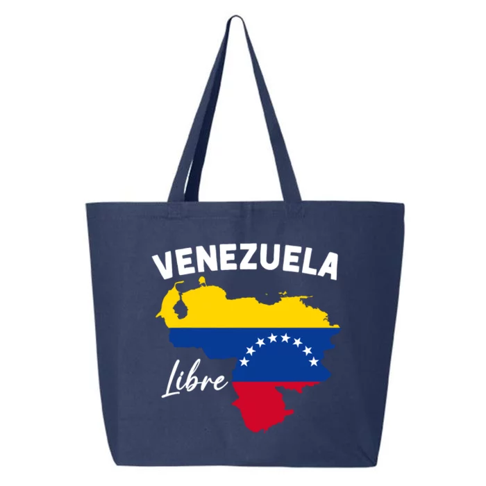 Venezuela Flag Map Proud American Venezuelan Venezuela Libre 25L Jumbo Tote