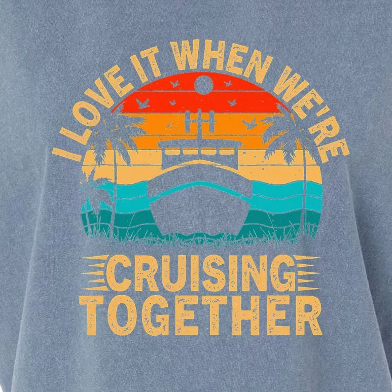 Vintage Family Matching Couple Cruise Ship Cruising Vacation Garment-Dyed Women's Muscle Tee