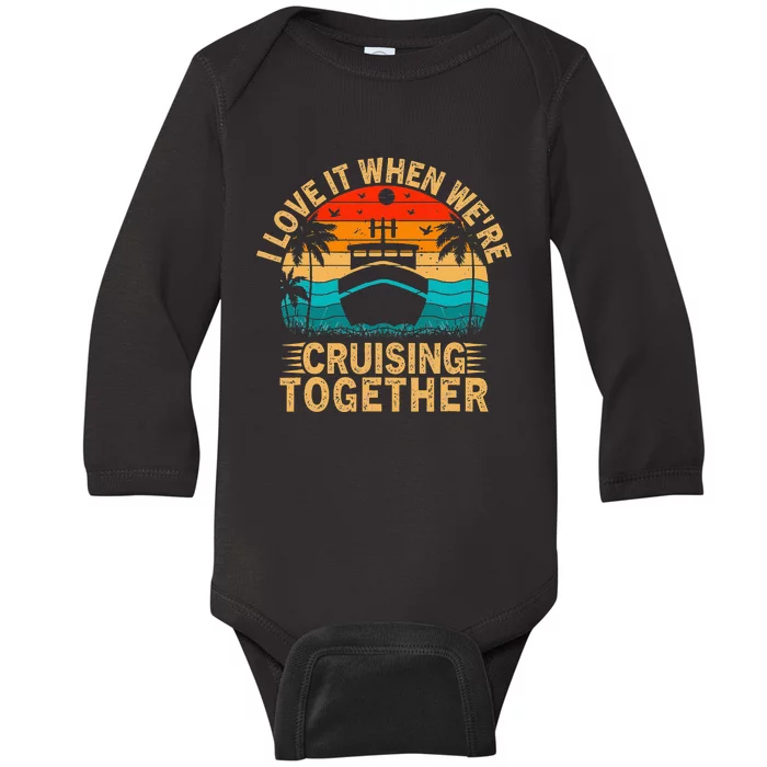 Vacation Family Matching Couple Cruise Ship Cruising Baby Long Sleeve Bodysuit