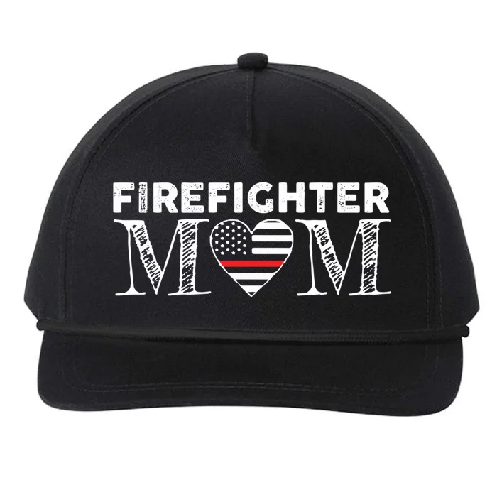 Vintage Firefighter Momma Sayings Graphic Gift Funny Gift Snapback Five-Panel Rope Hat