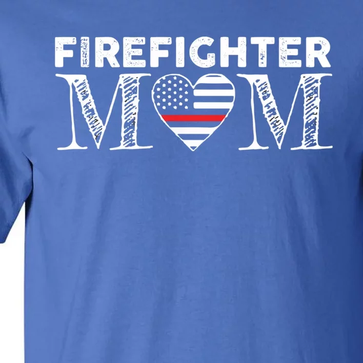 Vintage Firefighter Momma Sayings Graphic Gift Funny Gift Tall T-Shirt