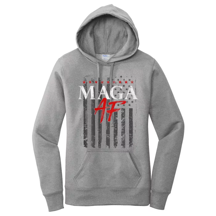 Vote Felon Maga Af Trump 2024 Women's Pullover Hoodie