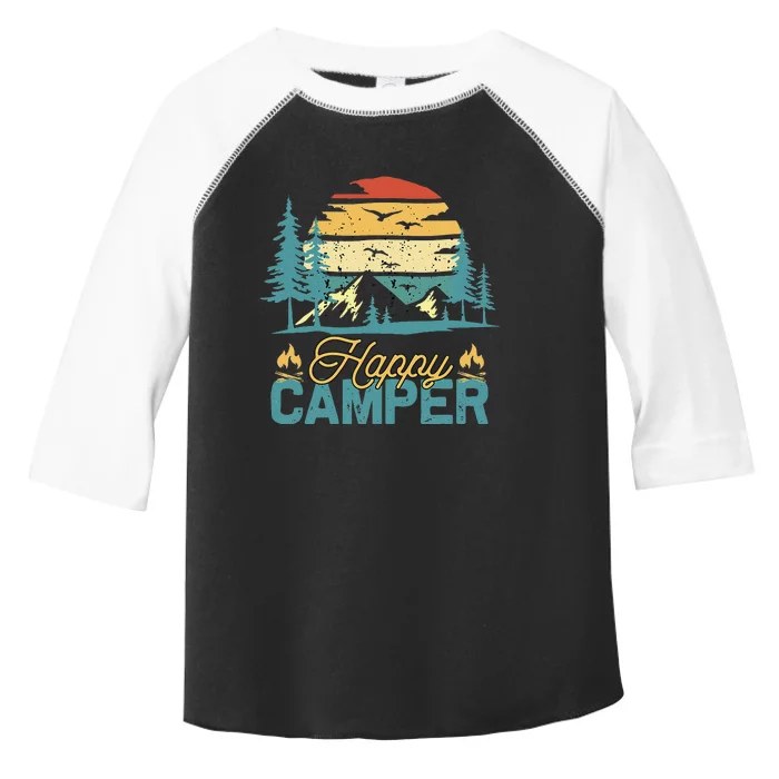 Vintage Funny Matching Camping Crew Toddler Fine Jersey T-Shirt