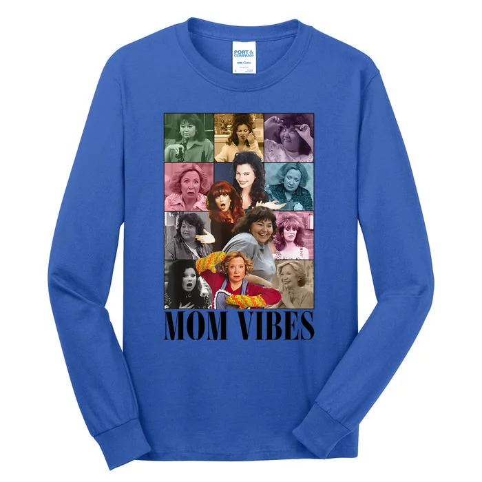 Vintage Funny Mom Vibes Cool Mom Trendy MotherS Day Tall Long Sleeve T-Shirt