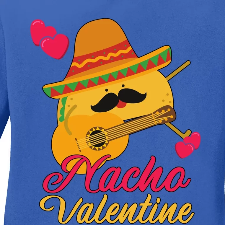 Valentines Funny Nacho Valentine Anti Valentine Gift Ladies Long Sleeve Shirt