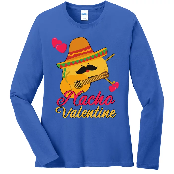 Valentines Funny Nacho Valentine Anti Valentine Gift Ladies Long Sleeve Shirt