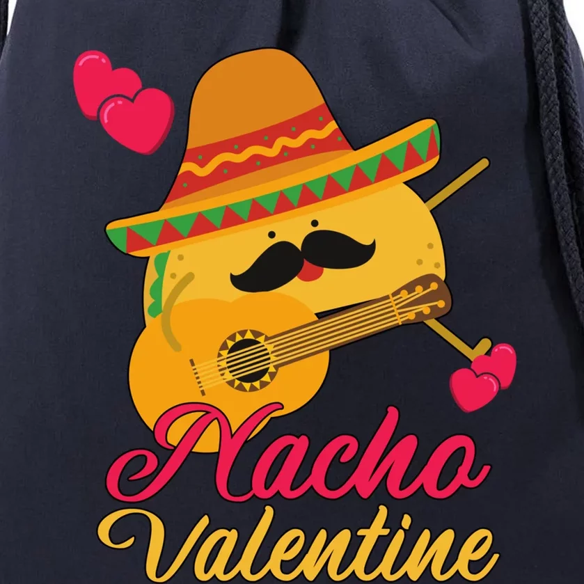 Valentines Funny Nacho Valentine Anti Valentine Gift Drawstring Bag