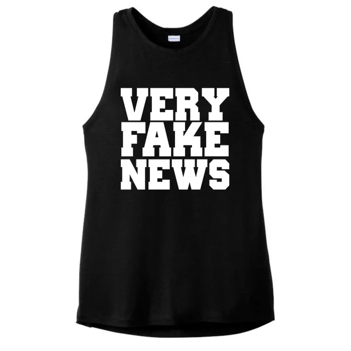 Very Fake News VFN Ladies Tri-Blend Wicking Tank