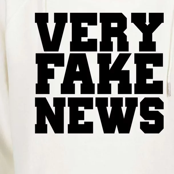 Very Fake News VFN Womens Funnel Neck Pullover Hood