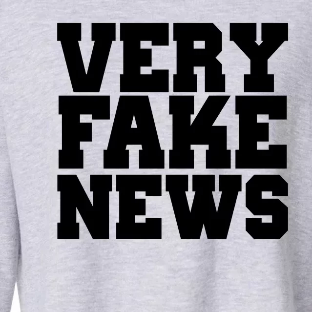 Very Fake News VFN Cropped Pullover Crew