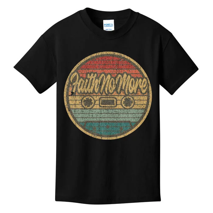 Vintage Faith No More Cassette Retro Circle Musician Kids T-Shirt