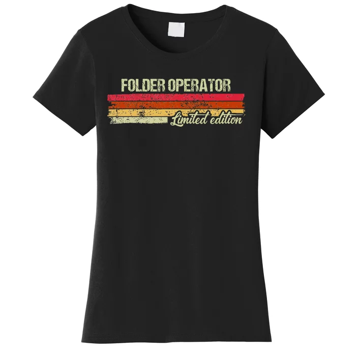 Vintage Folder Operator Limited Edition Women's T-Shirt