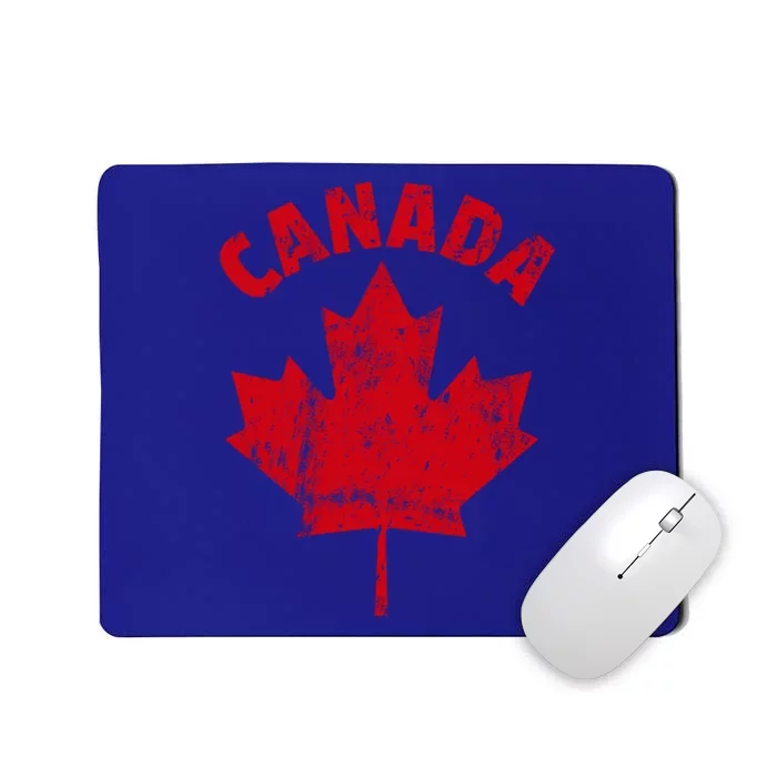 Vintage Flag Of Canada Canadian Funny Gift Novelty Gift Cool Gift Mousepad