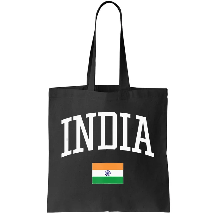 Vintage Flag Of India Love Your Country Tote Bag