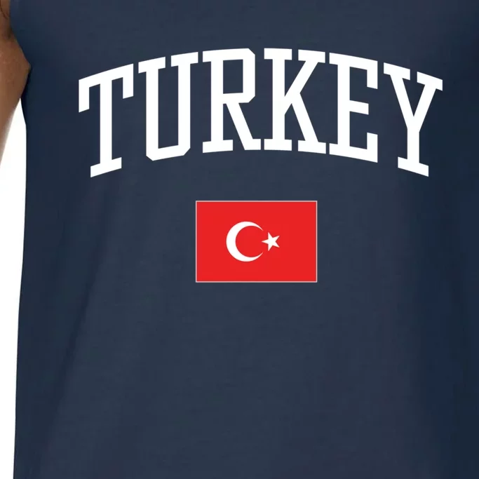 Vintage Flag Of Turkey Love Your Country Meaningful Gift Comfort Colors® Tank Top