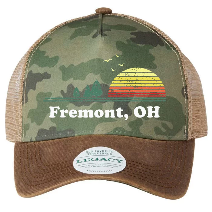 Vintage Fremont Ohio Home Souvenir Print Legacy Tie Dye Trucker Hat