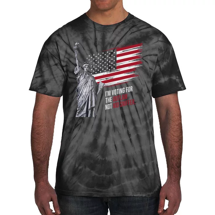 Voting For Outlaw Not Sniffer 2024 Tie-Dye T-Shirt