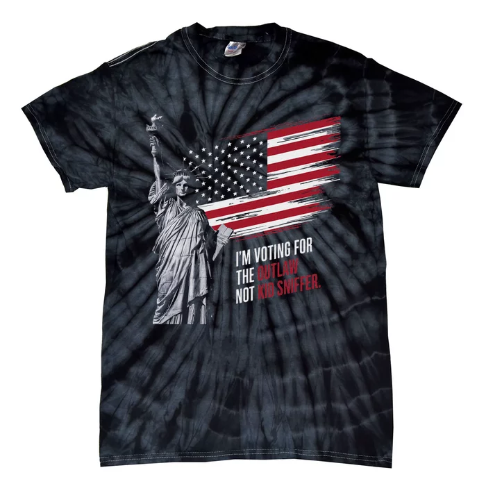 Voting For Outlaw Not Sniffer 2024 Tie-Dye T-Shirt