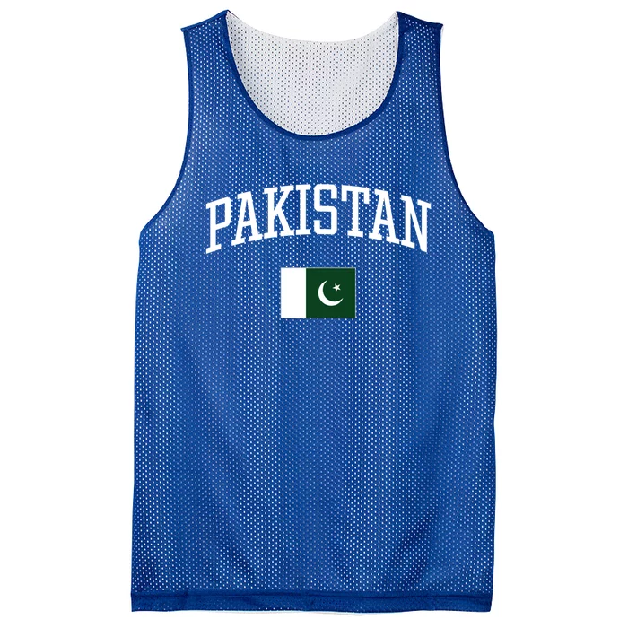 Vintage Flag Of Pakistan Love Your Country Gift Mesh Reversible Basketball Jersey Tank