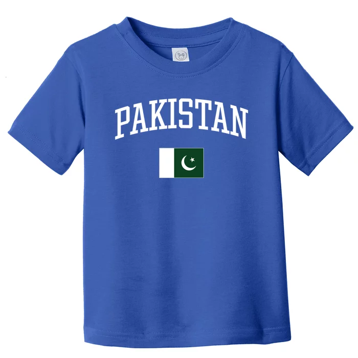 Vintage Flag Of Pakistan Love Your Country Gift Toddler T-Shirt