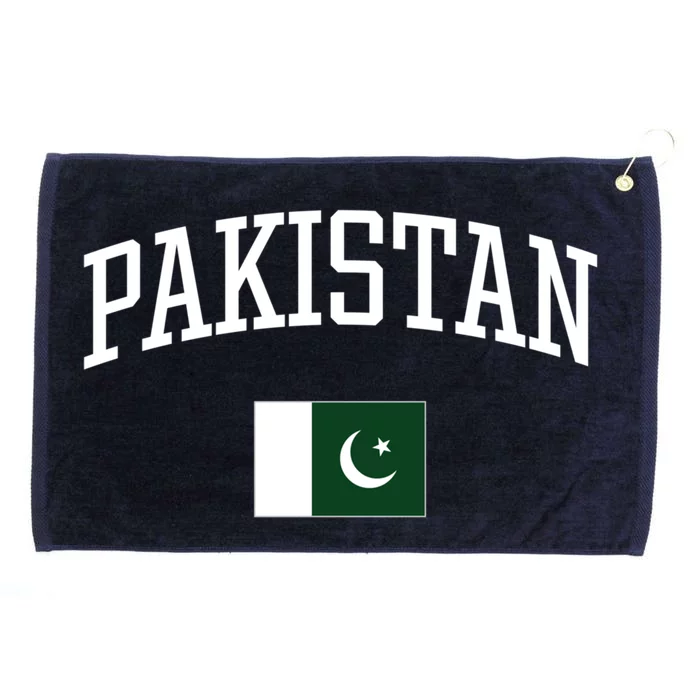 Vintage Flag Of Pakistan Love Your Country Gift Grommeted Golf Towel