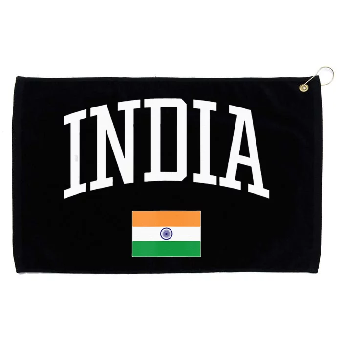 Vintage Flag Of India Love Your Country Grommeted Golf Towel