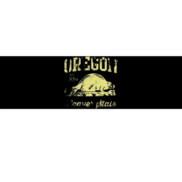 Vintage Fade Oregon Flag Beaver State Travel Men Women Bumper Sticker