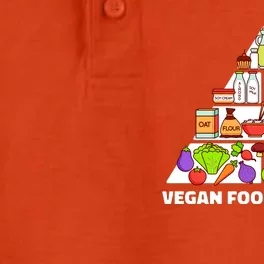 Vegan Food Pyramid Dry Zone Grid Performance Polo