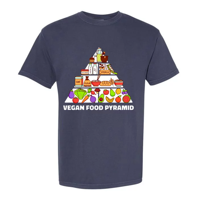 Vegan Food Pyramid Garment-Dyed Heavyweight T-Shirt