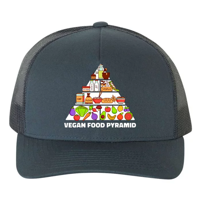 Vegan Food Pyramid Yupoong Adult 5-Panel Trucker Hat