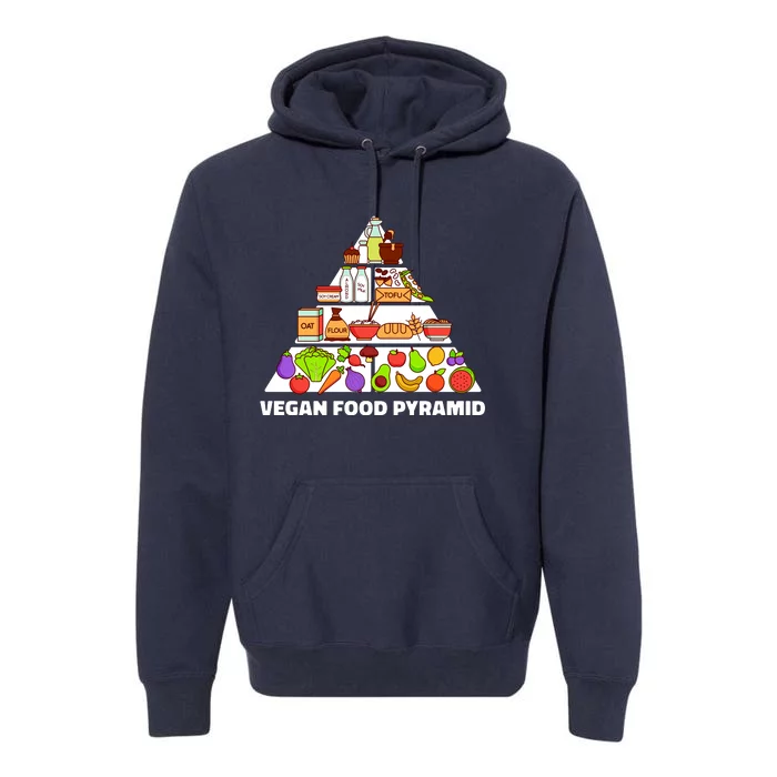 Vegan Food Pyramid Premium Hoodie