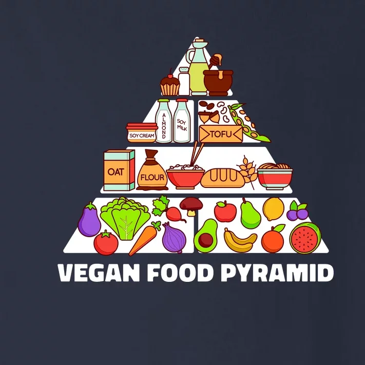 Vegan Food Pyramid Toddler Long Sleeve Shirt