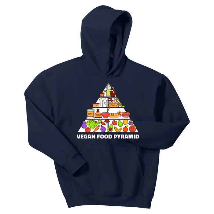 Vegan Food Pyramid Kids Hoodie