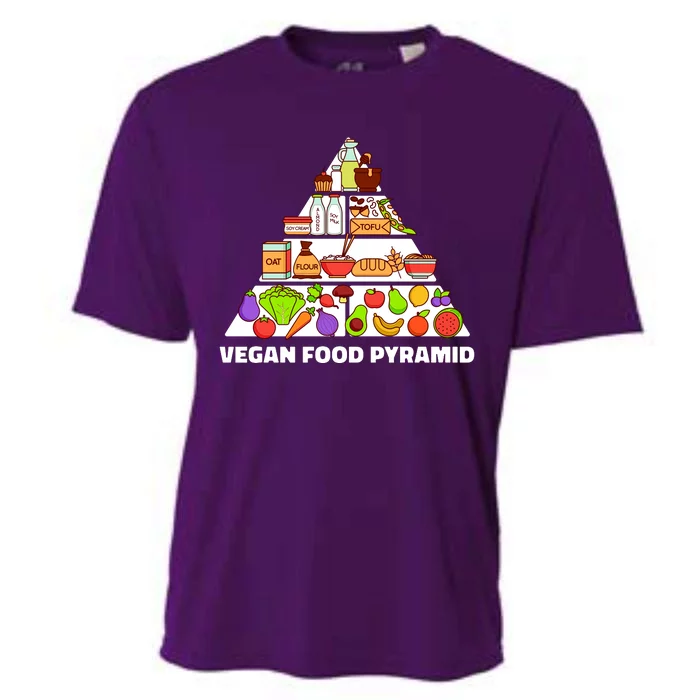 Vegan Food Pyramid Cooling Performance Crew T-Shirt