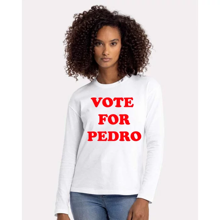 Vote For Pedro | Napoleon Dynamite Womens Cotton Relaxed Long Sleeve T-Shirt