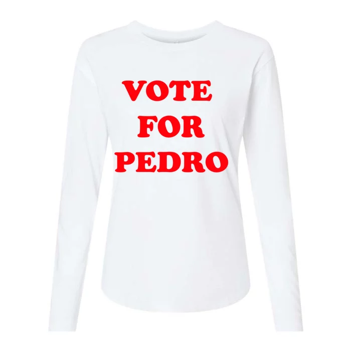 Vote For Pedro | Napoleon Dynamite Womens Cotton Relaxed Long Sleeve T-Shirt