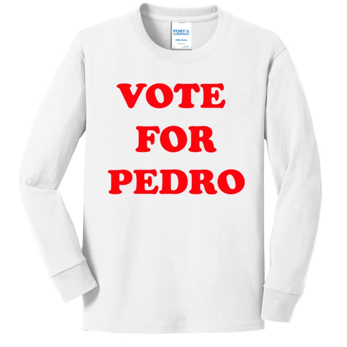 Vote For Pedro | Napoleon Dynamite Kids Long Sleeve Shirt