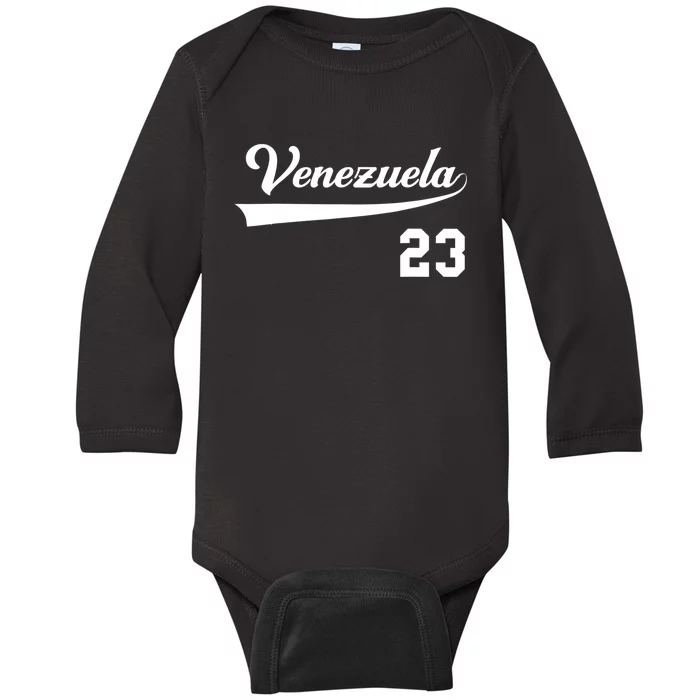 Venezuela Flag Pride Bandera Venezolana Camiseta Baby Long Sleeve Bodysuit