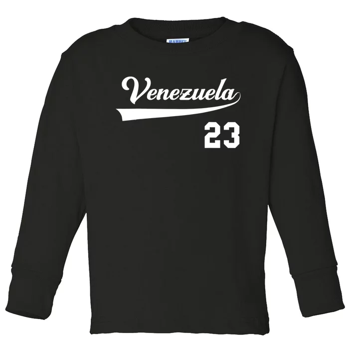 Venezuela Flag Pride Bandera Venezolana Camiseta Toddler Long Sleeve Shirt